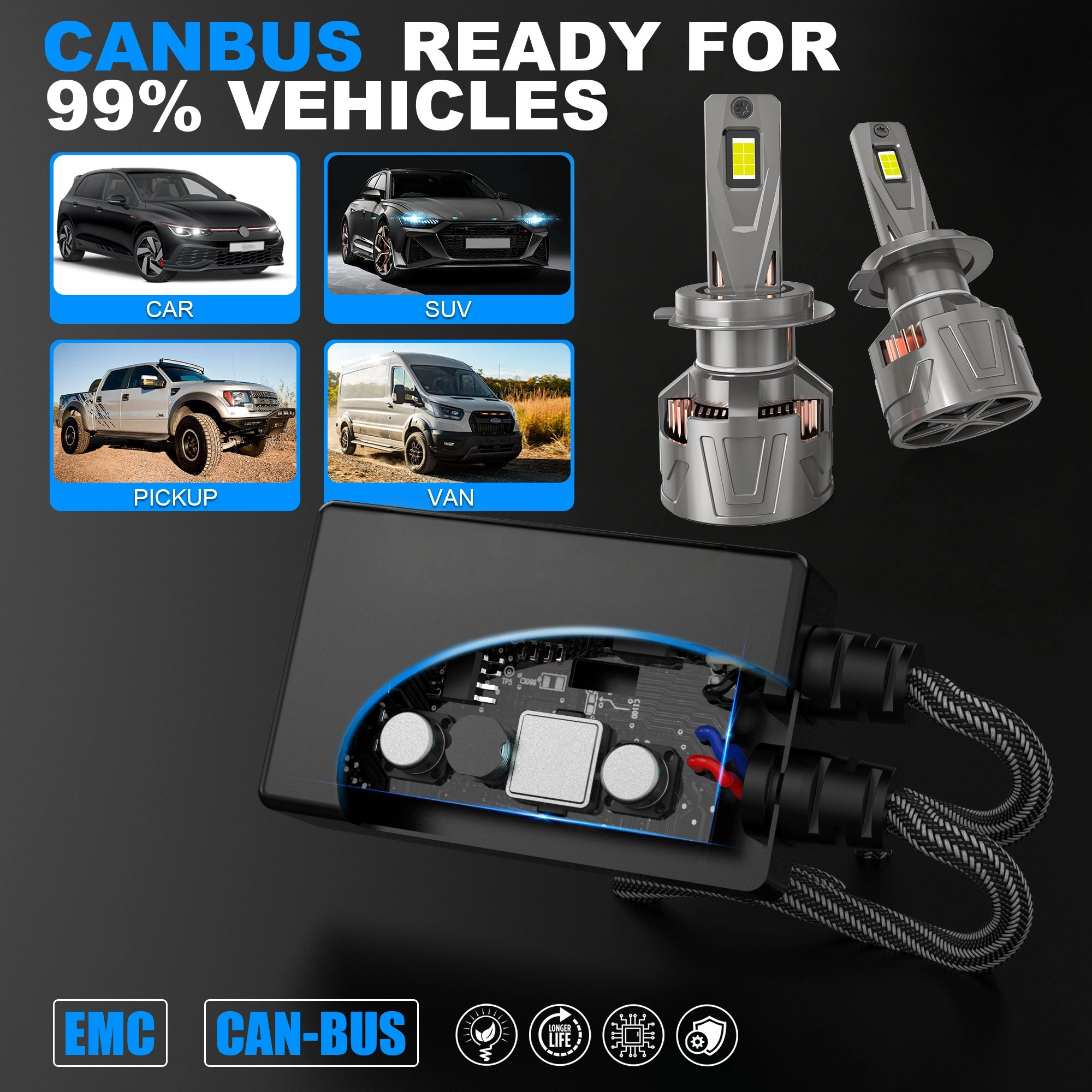 v90 led headlight bulb canbus decoder error free h7 h11 h3 h4 9006 manufacture oem odm headlamp - EKLIGHT v90 led headlight bulb canbus decoder error free h7 h11 h3 h4 9006 manufacture oem odm headlamp - EKLIGHT