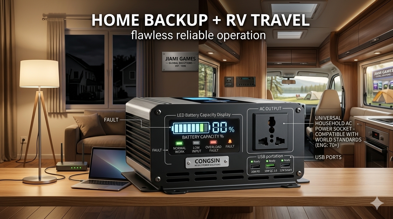 1000W 1500W 2000W UPS power inverter for home and RV - Congsin