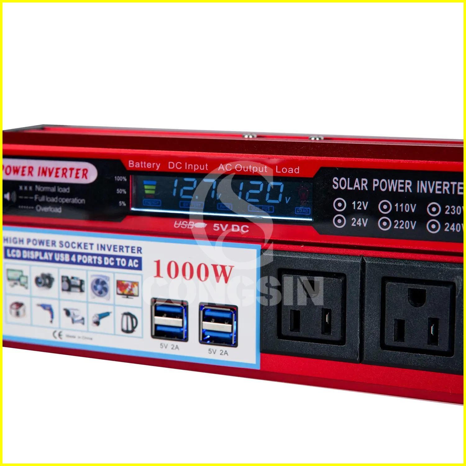 1000W modified sine wave inverter with US sockets (5) - Congsin