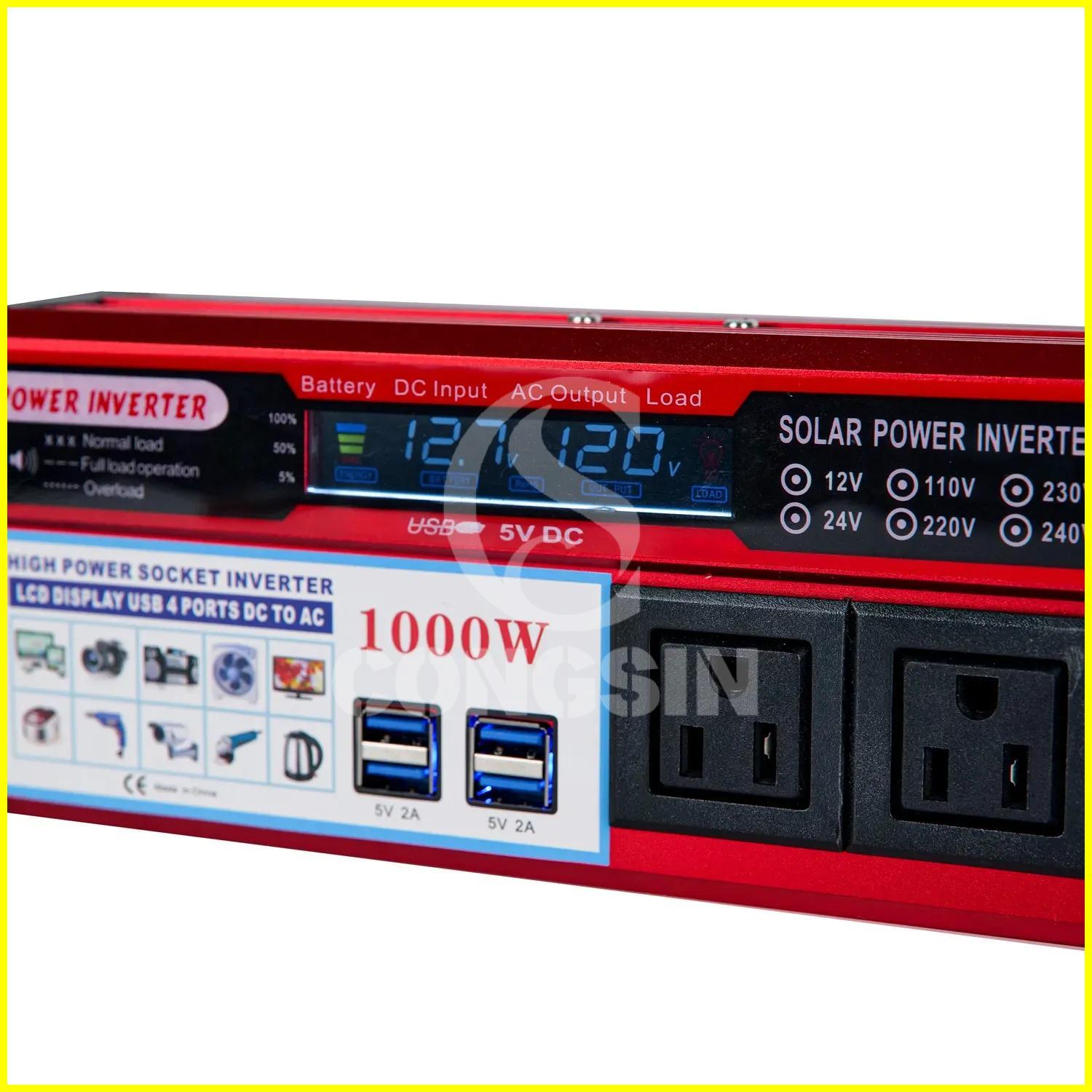 1000W modified sine wave inverter with US sockets (5) - Congsin