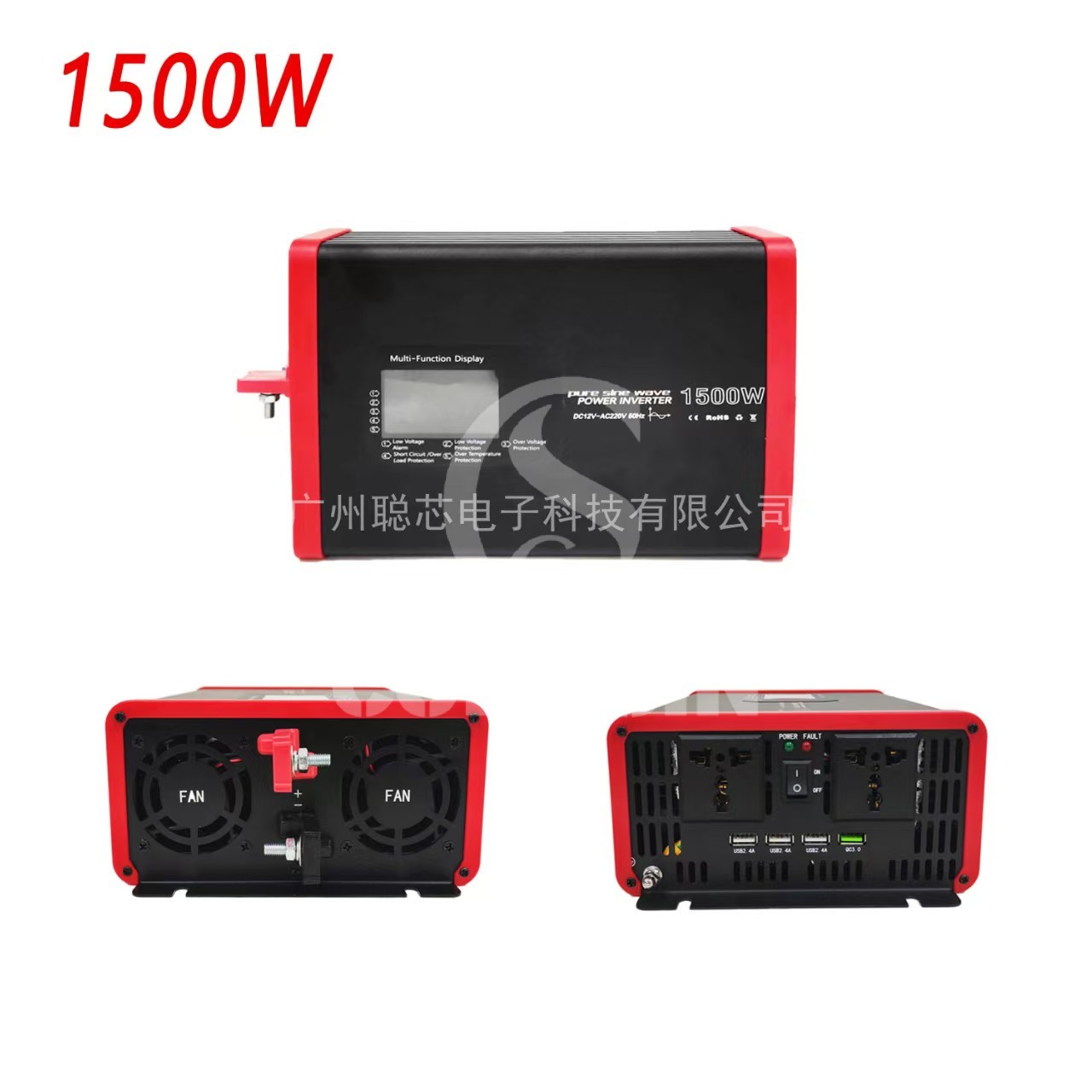 Congsin 1500W Pure Sine Wave Inverter: The Ultimate Power Solution with LCD Display for Home Use