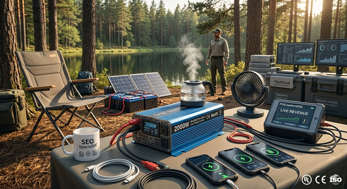 2000 watt power inverter running camping appliances