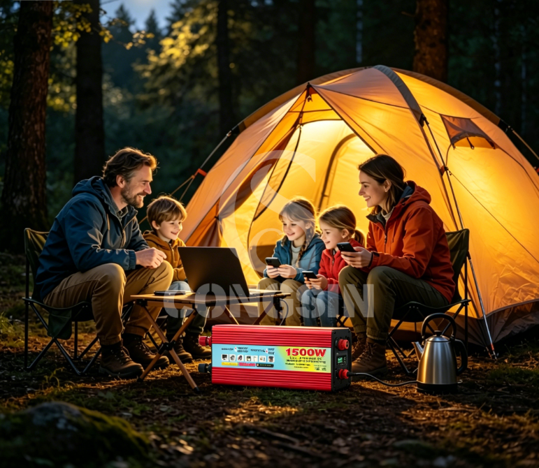 Inverter with Camping Appliance Inverter with Camping Appliance