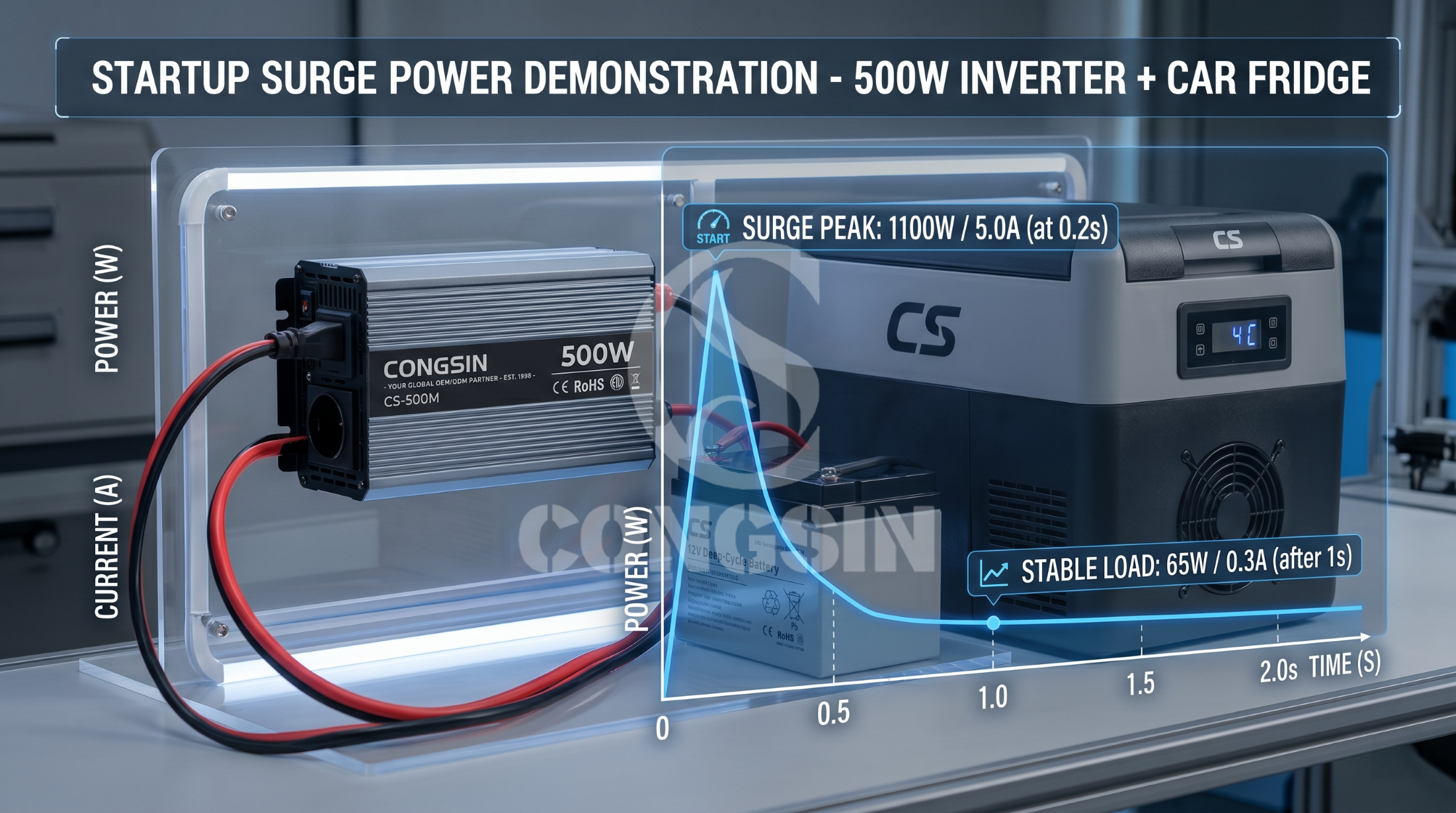 500W DC to AC modified sine wave inverter powering appliances 500W DC to AC modified sine wave inverter powering appliances