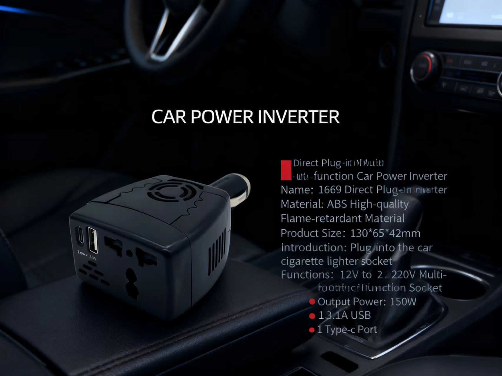 150W car inverter - Congsin