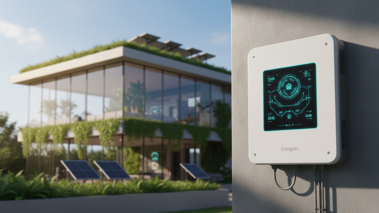 Advanced 2026 solar inverter with AI smart energy management interface