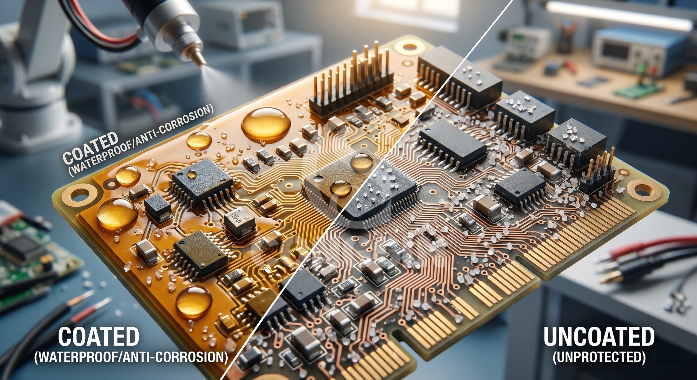 Applying conformal coating to weather-resistant inverter PCBA for harsh environments Applying conformal coating to weather-resistant inverter PCBA for harsh environments
