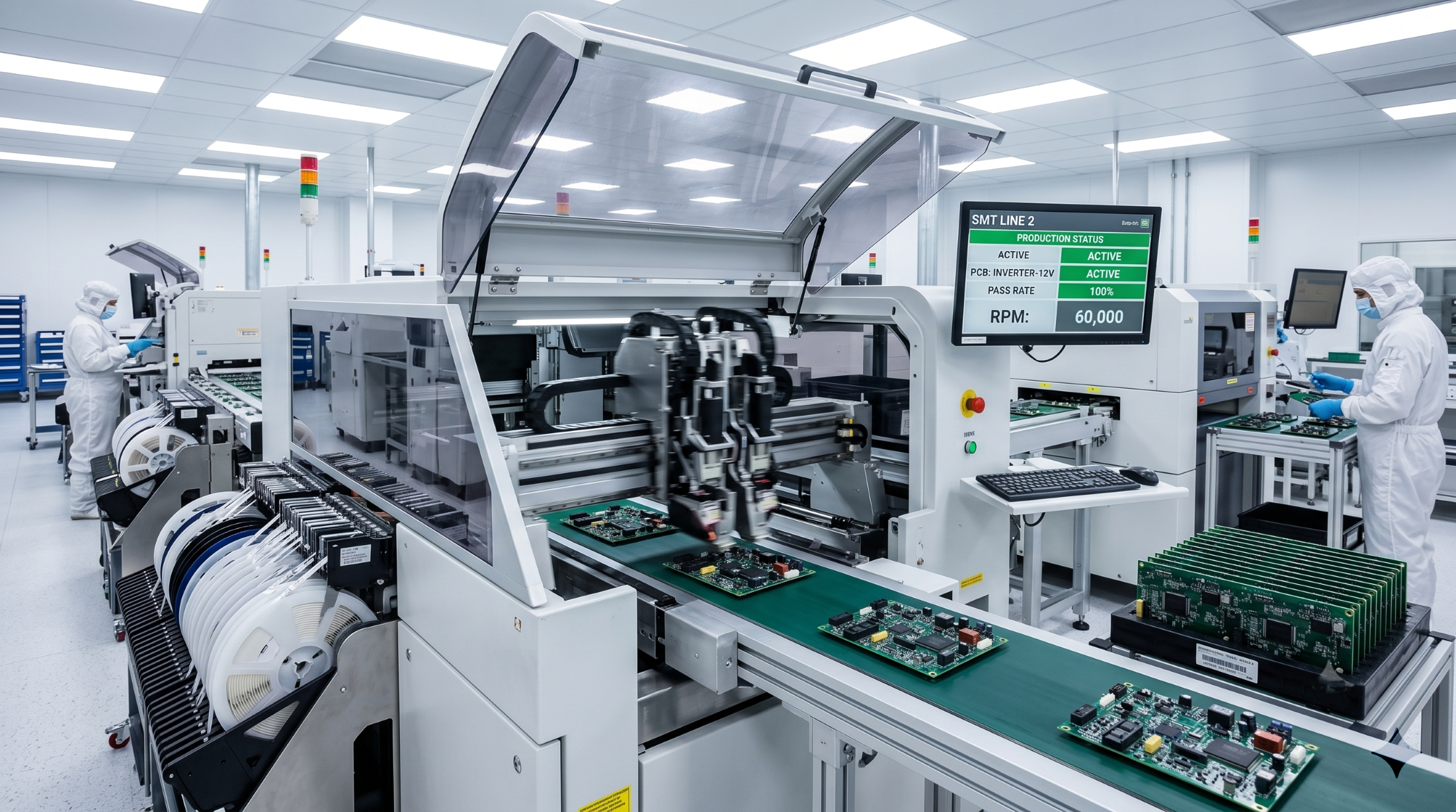 Automated SMT production line manufacturing custom OEM power inverter circuit boards