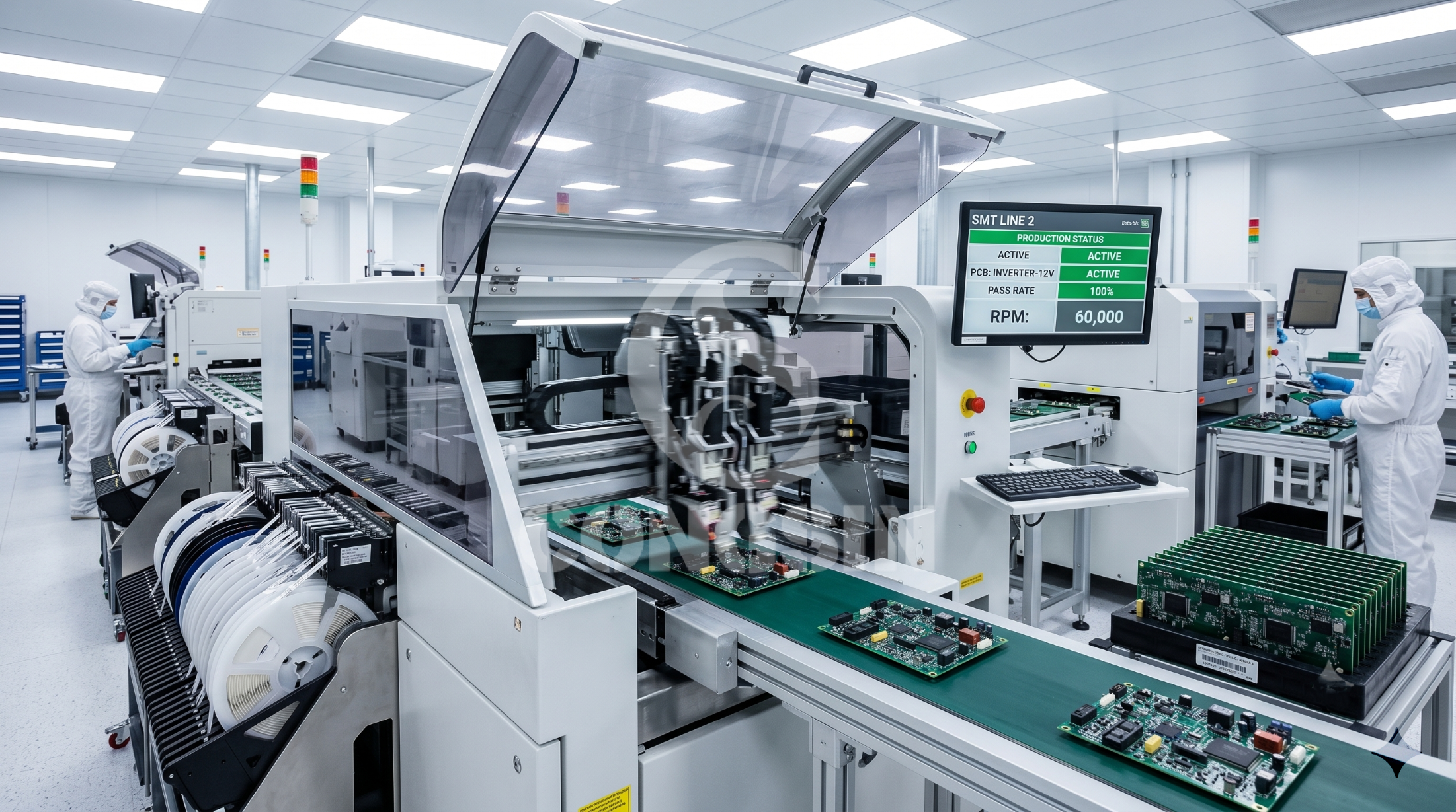 Automated SMT production line manufacturing custom OEM power inverter circuit boards Automated SMT production line manufacturing custom OEM power inverter circuit boards