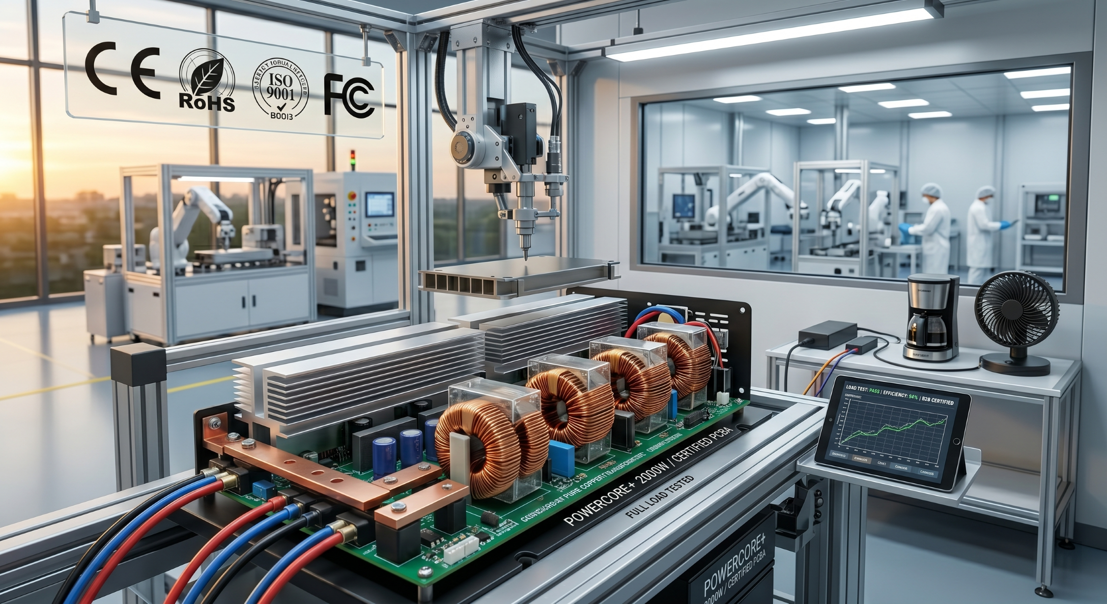 China car inverter manufacturer quality control and certifications