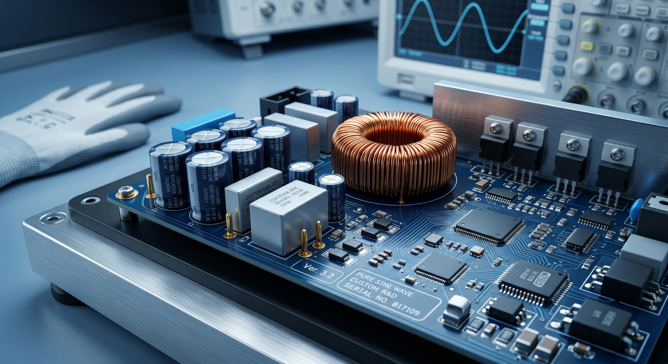 Custom car inverter PCBA design and manufacturing