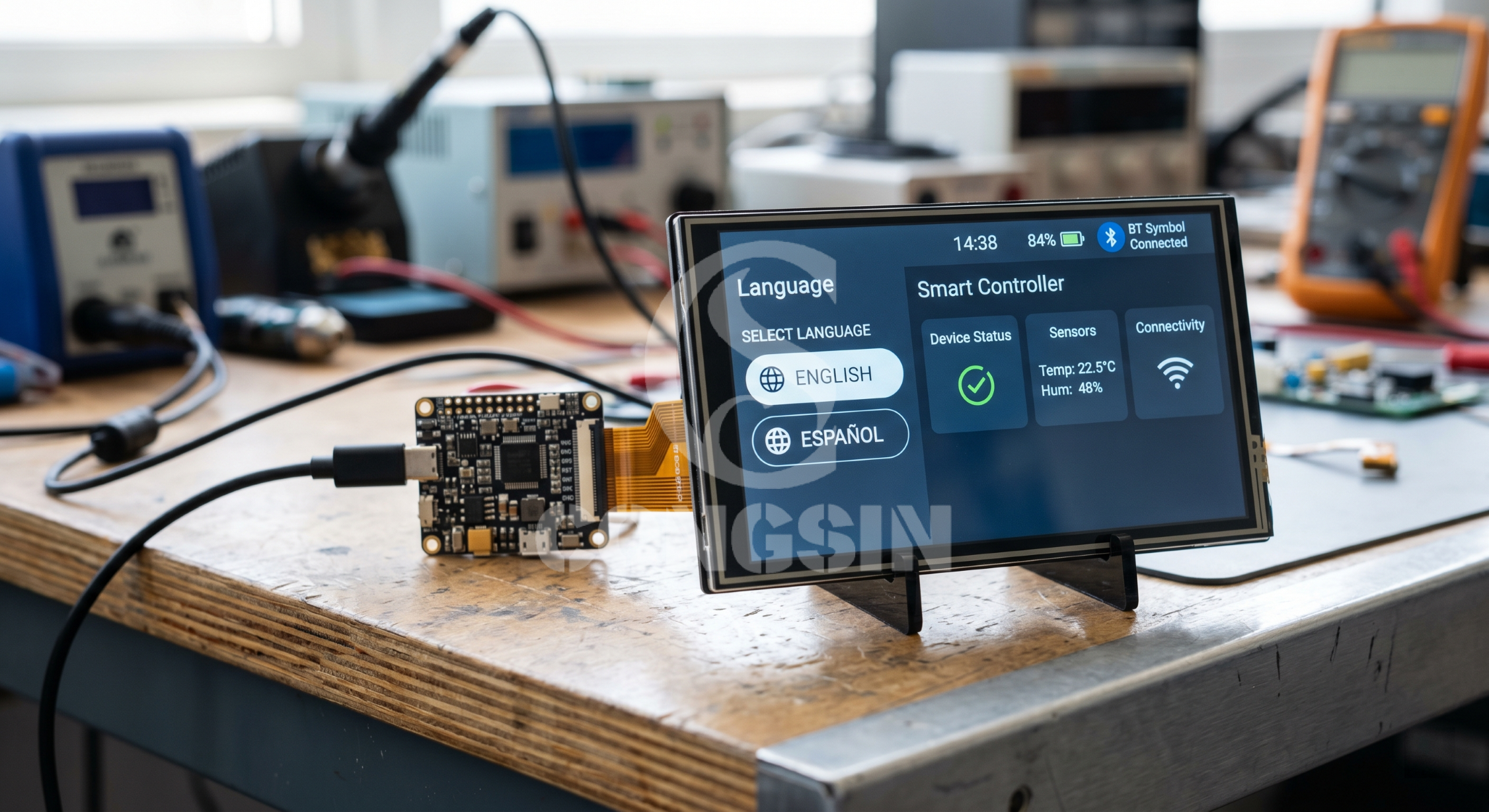 Custom inverter LCD display board and smart PCBA programming interface Custom inverter LCD display board and smart PCBA programming interface