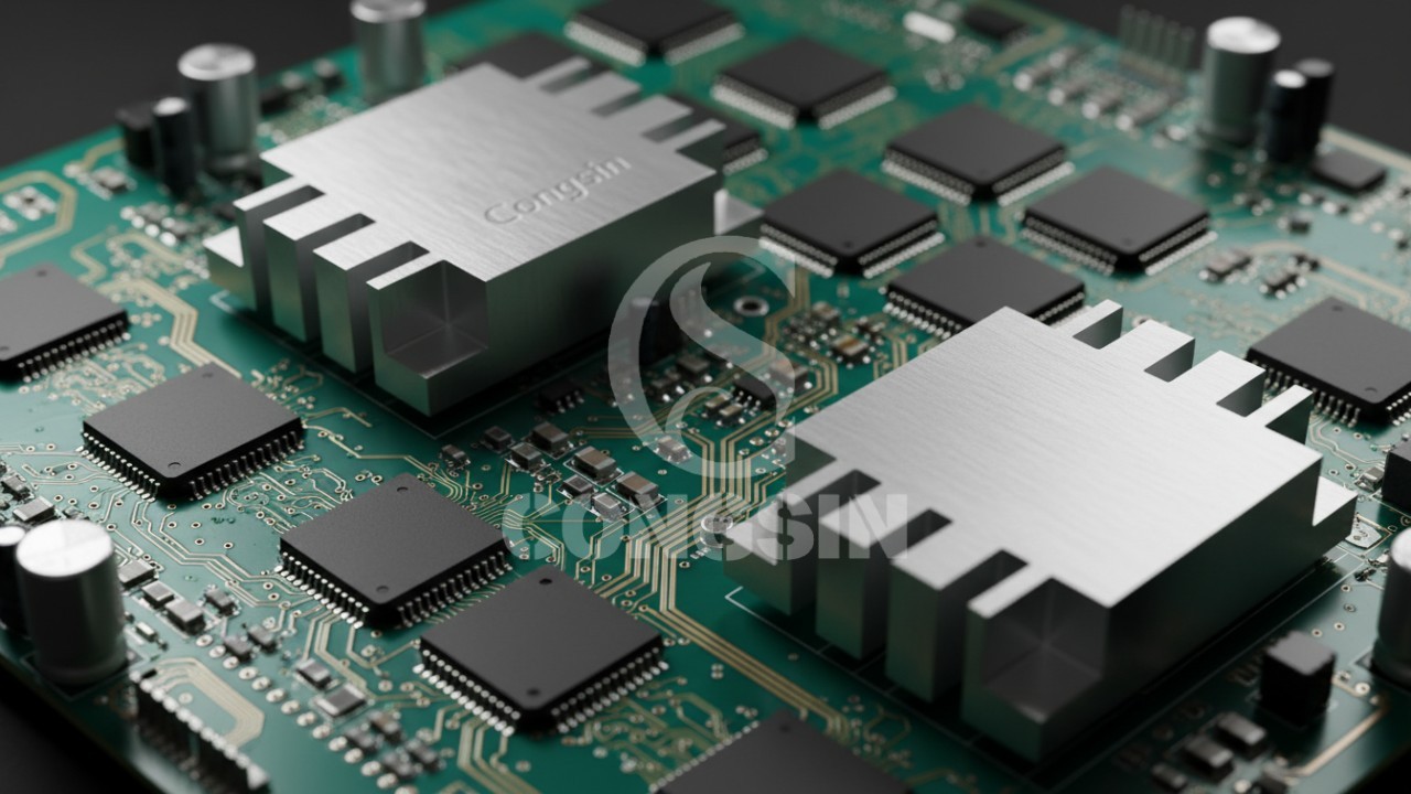 Custom solar inverter PCB with heavy copper traces and advanced power components