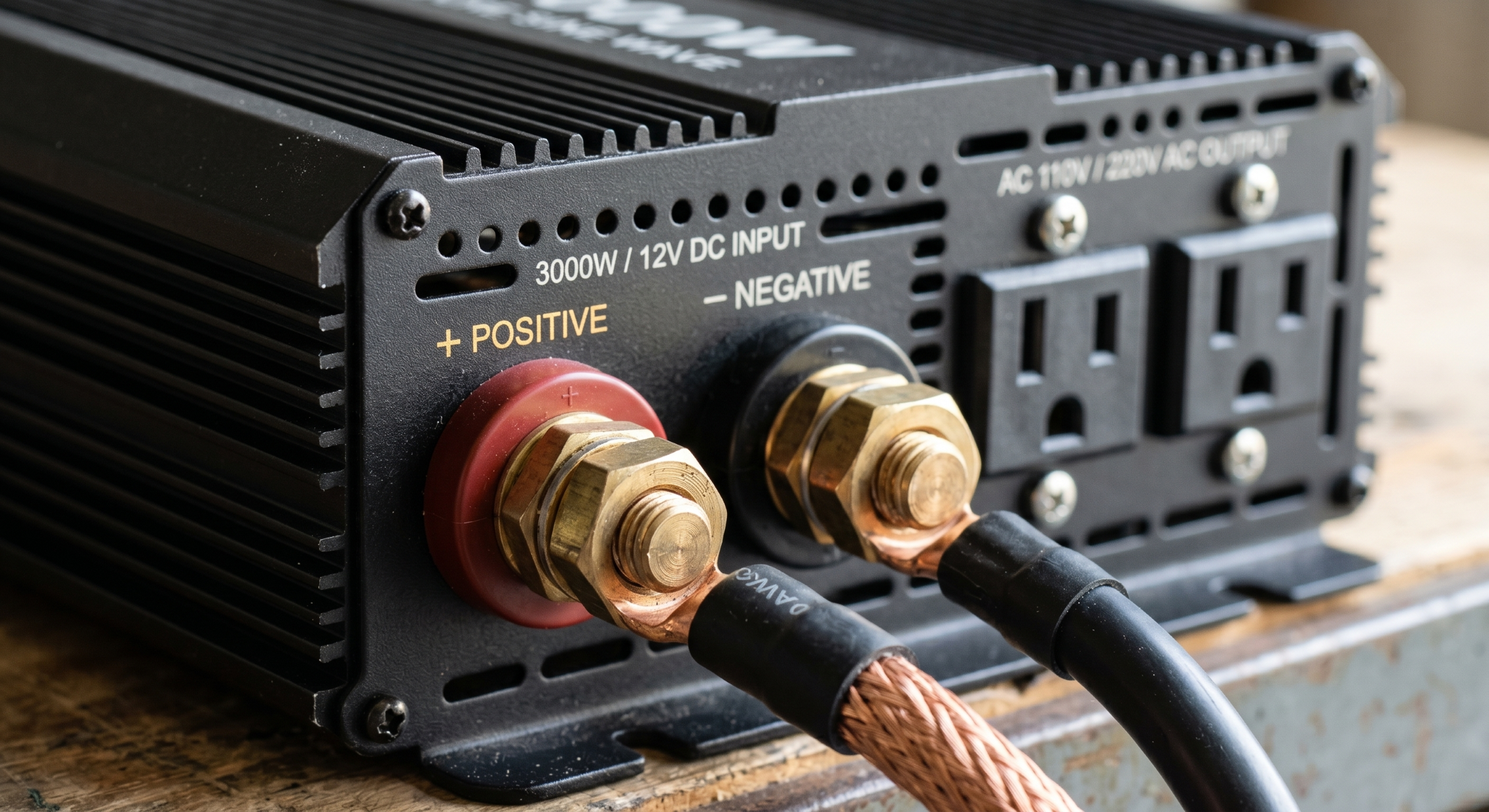 Heavy-duty 3000W certified car inverter with advanced cooling system
