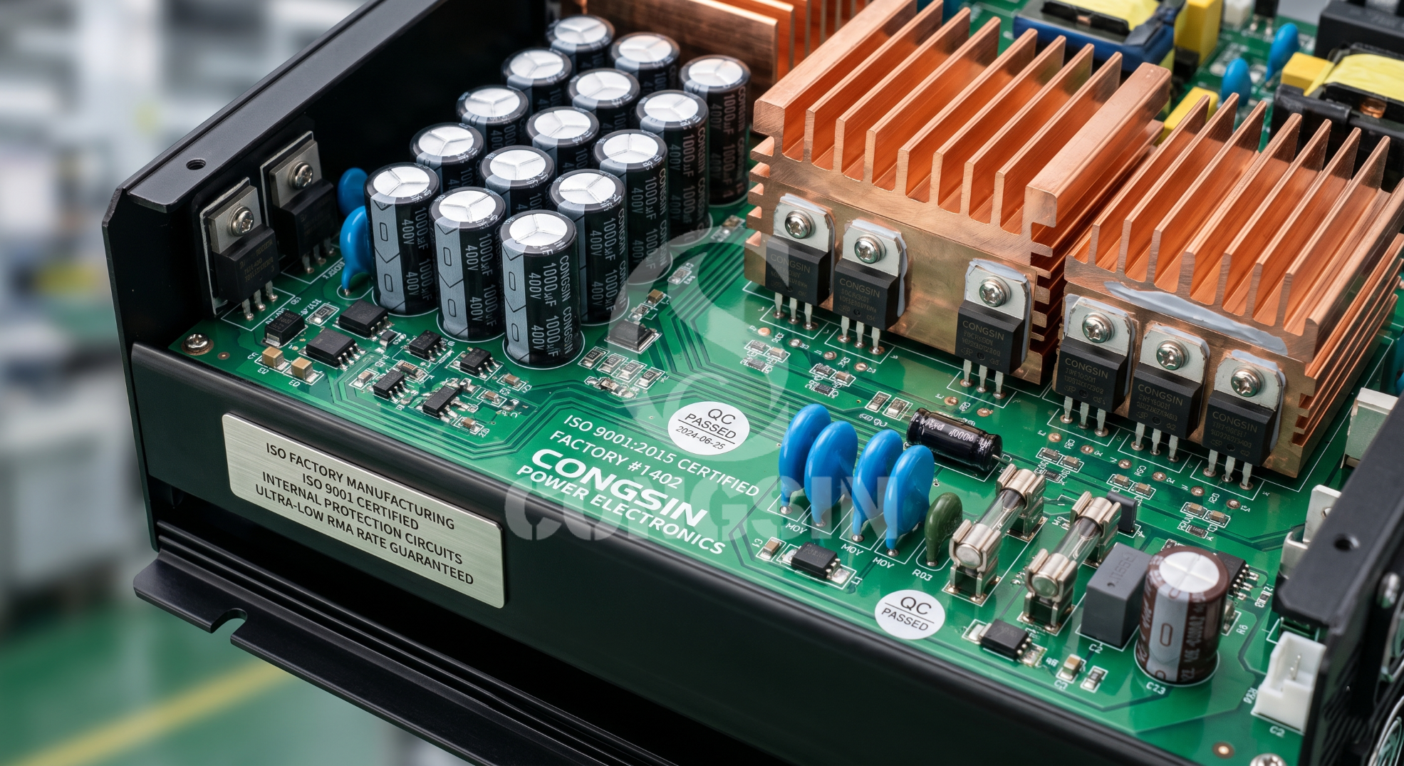 High-quality internal components of modified sine wave power inverter High-quality internal components of modified sine wave power inverter