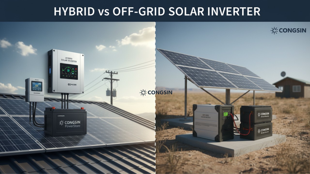 Hybrid vs off grid solar inverter - Congsin