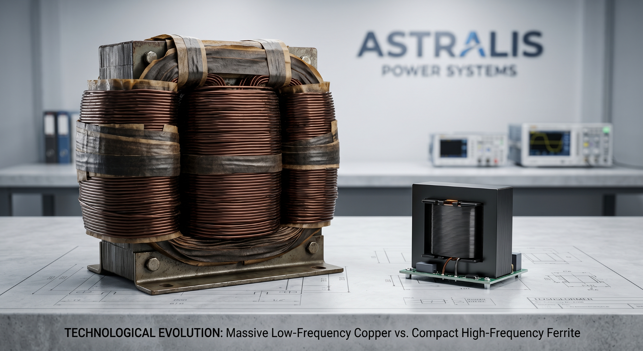 Low frequency vs high frequency inverter transformer comparison