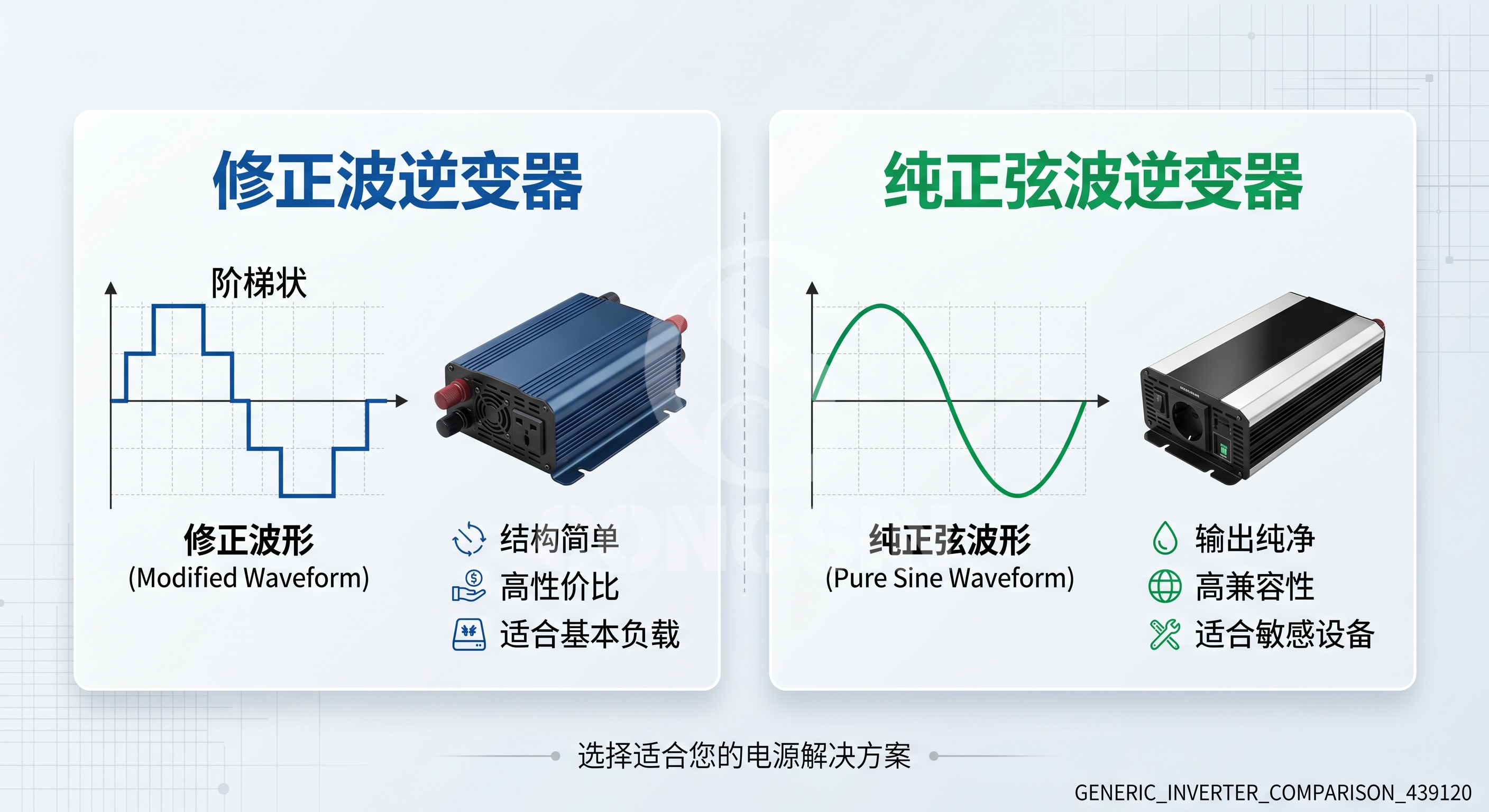 Modified sine wave vs pure sine wave inverter comparison Modified sine wave vs pure sine wave inverter comparison