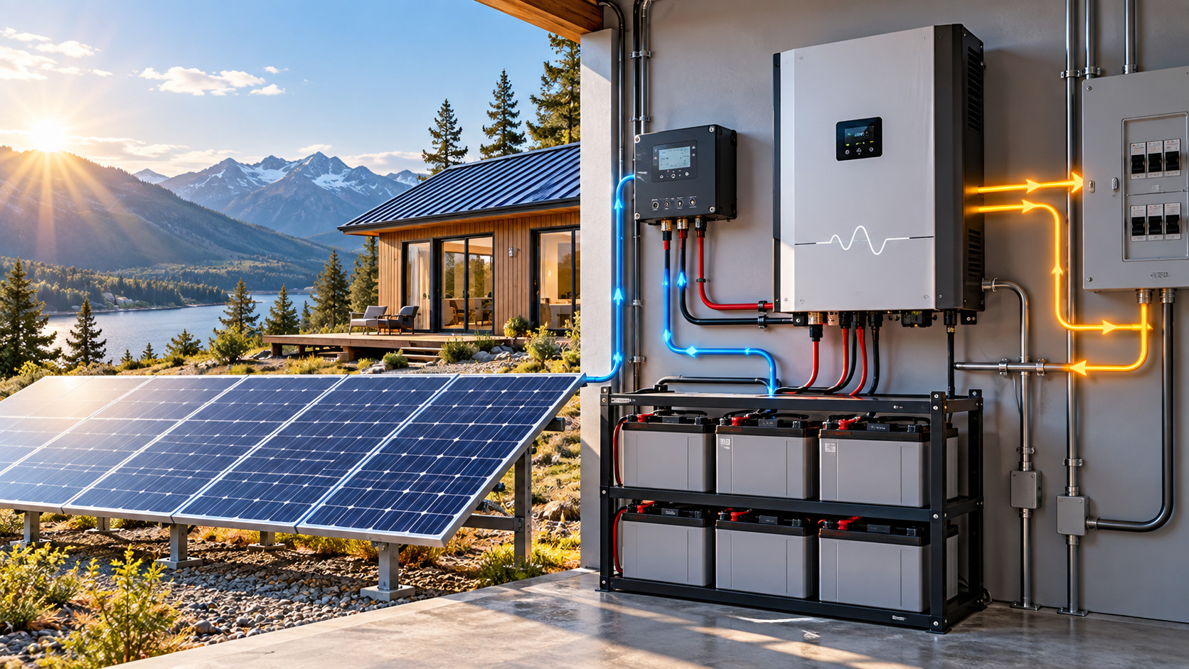 Modular Off-Grid Solar System with Pure Sine Wave Inverter - Congsin