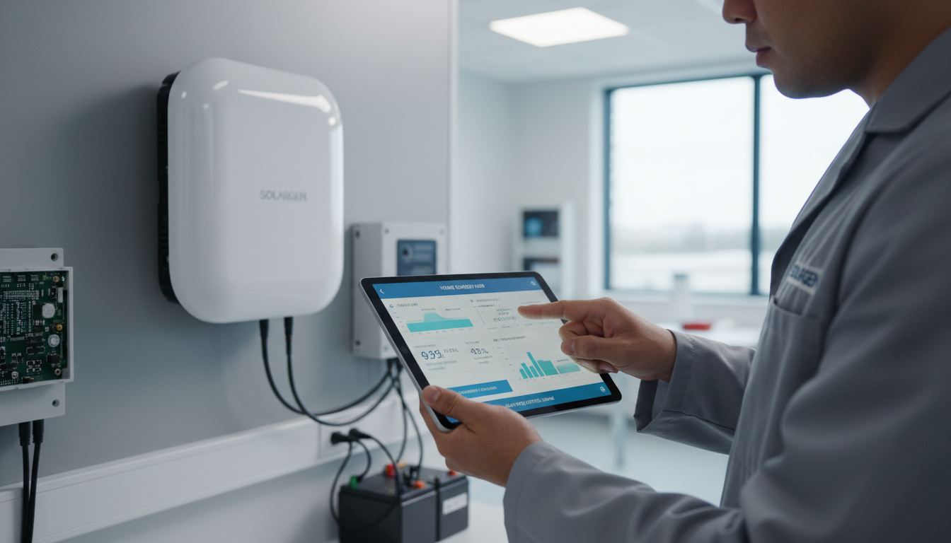 OEM residential solar inverter with custom smart home app integration