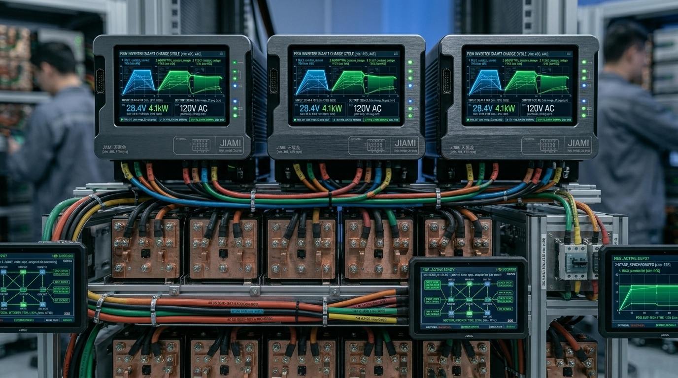 Parallel-capable UPS inverters demonstrating modular scalability for residential microgrids