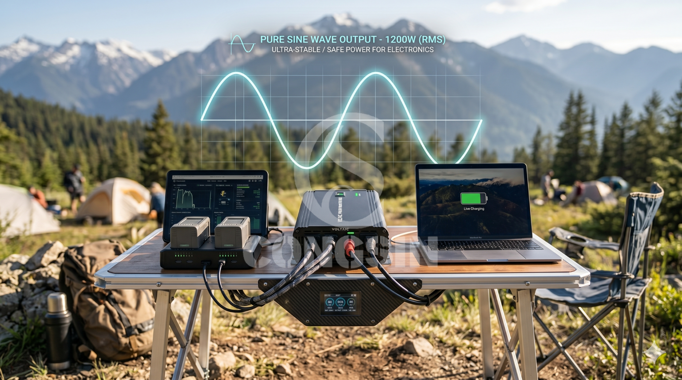 Pure sine wave inverter providing clean AC power to sensitive electronics Pure sine wave inverter providing clean AC power to sensitive electronics