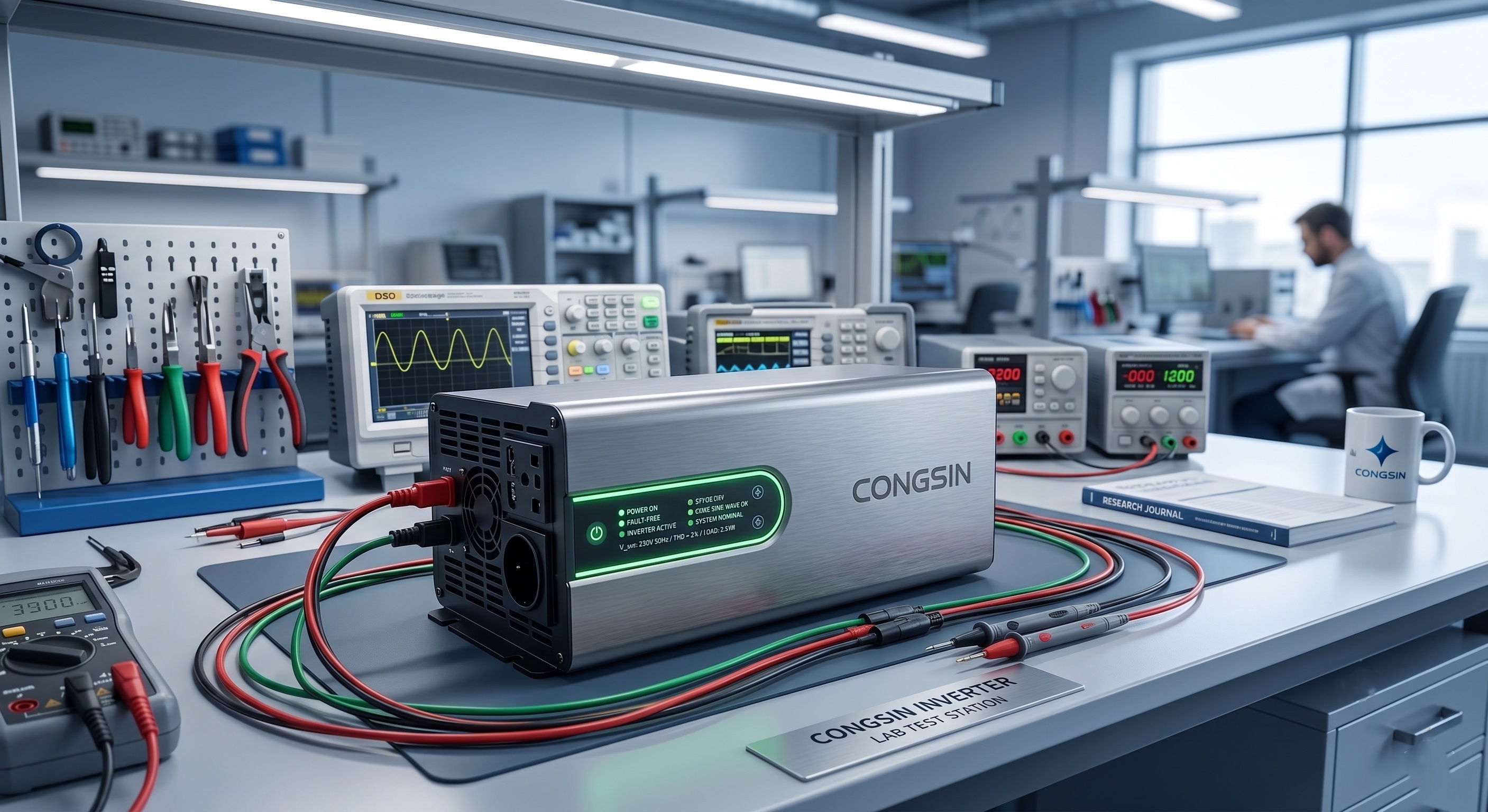 Pure sine wave UPS inverter securing an enterprise data center - Congsin