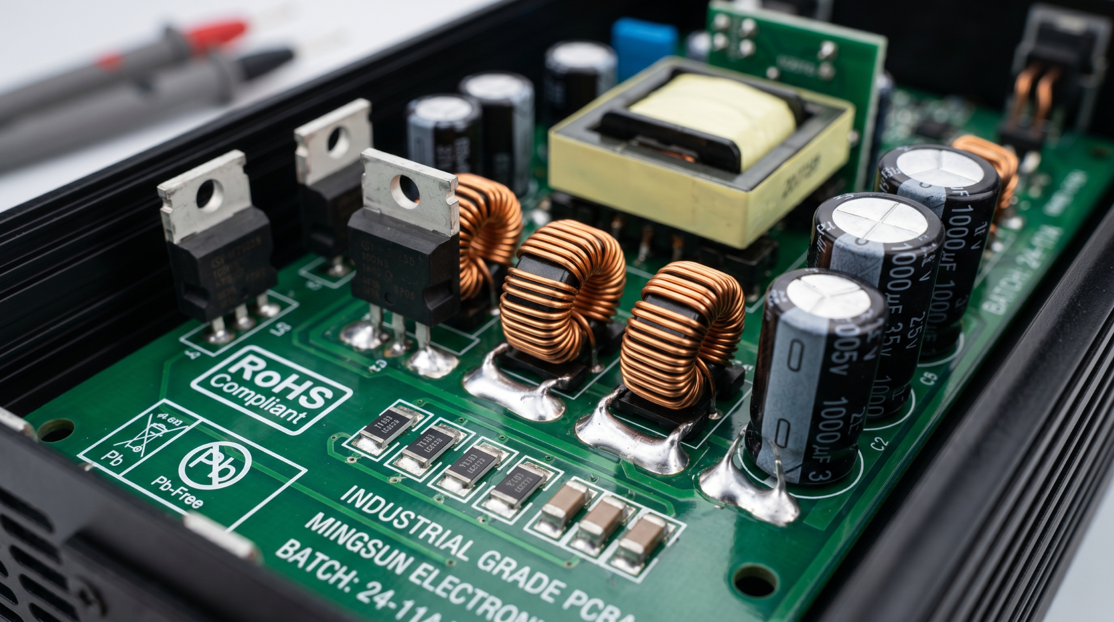 RoHS compliant lead-free PCBA manufacturing for durable car inverters