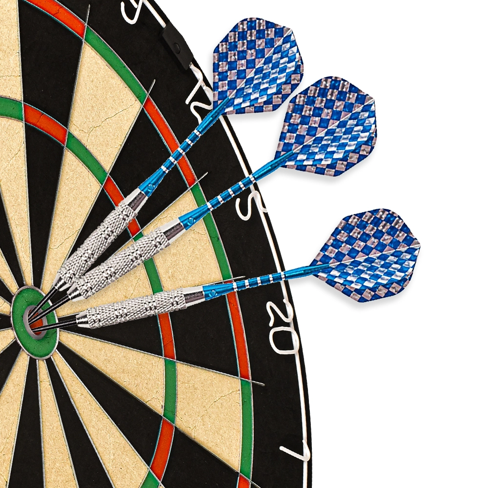 Adjustable steel tip darts with interchangeable parts