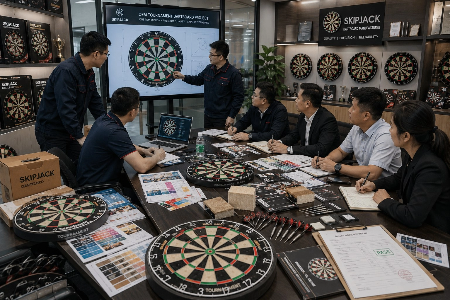 Chinese dartboard factory