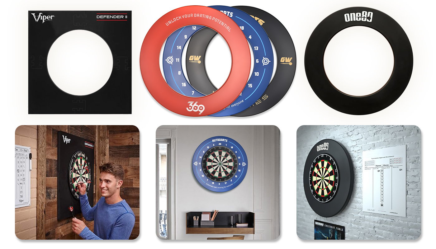 Custom dart board surround
