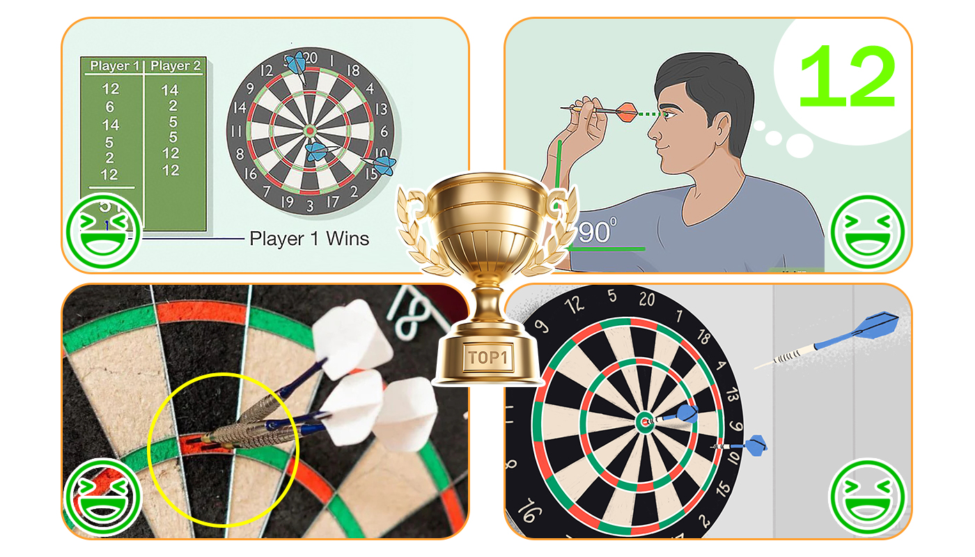 Dart board game score Dart board game score