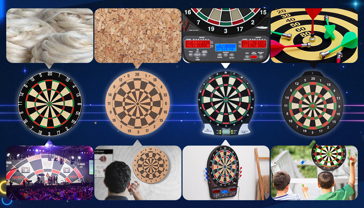Dart board types