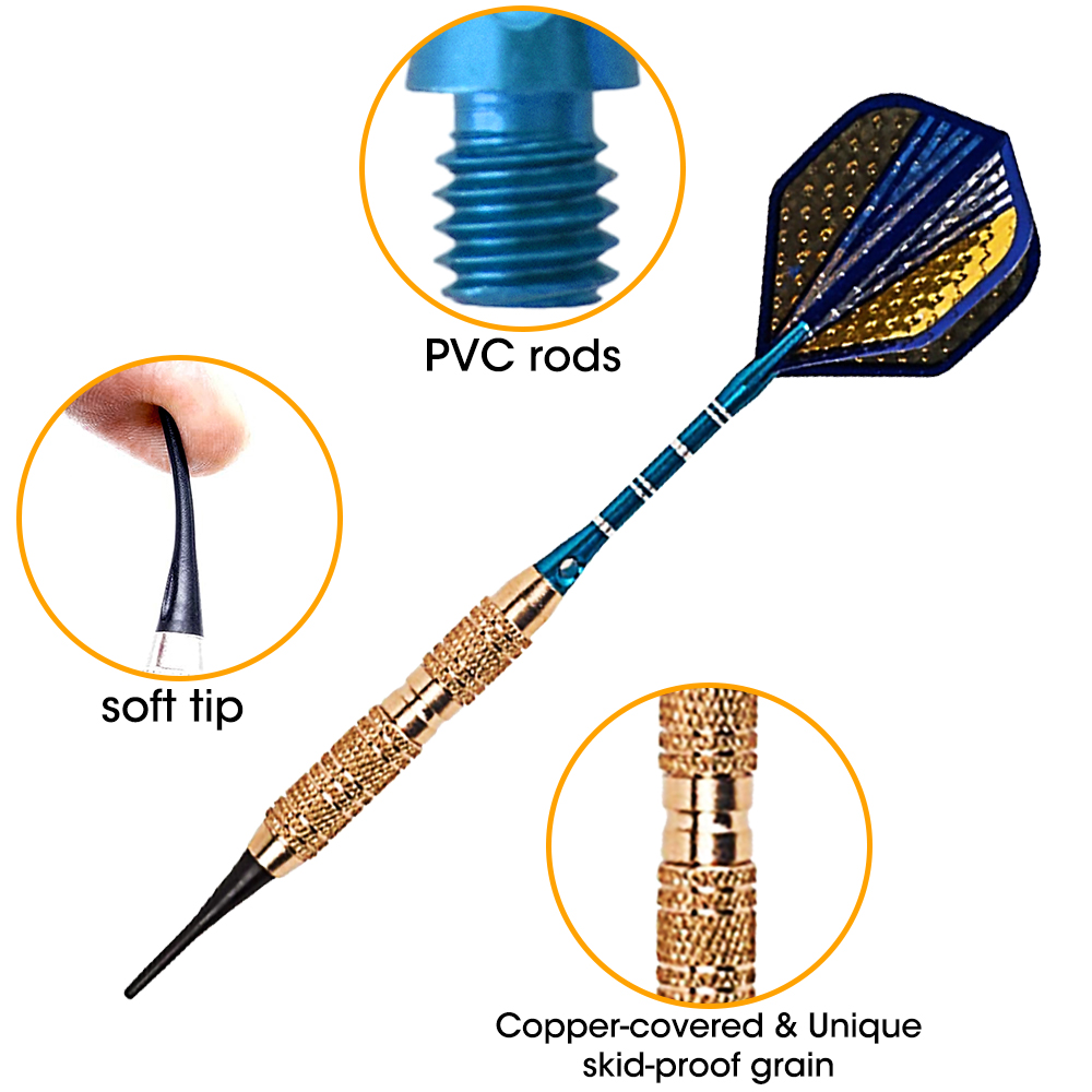 Durable soft tip darts for frequent use