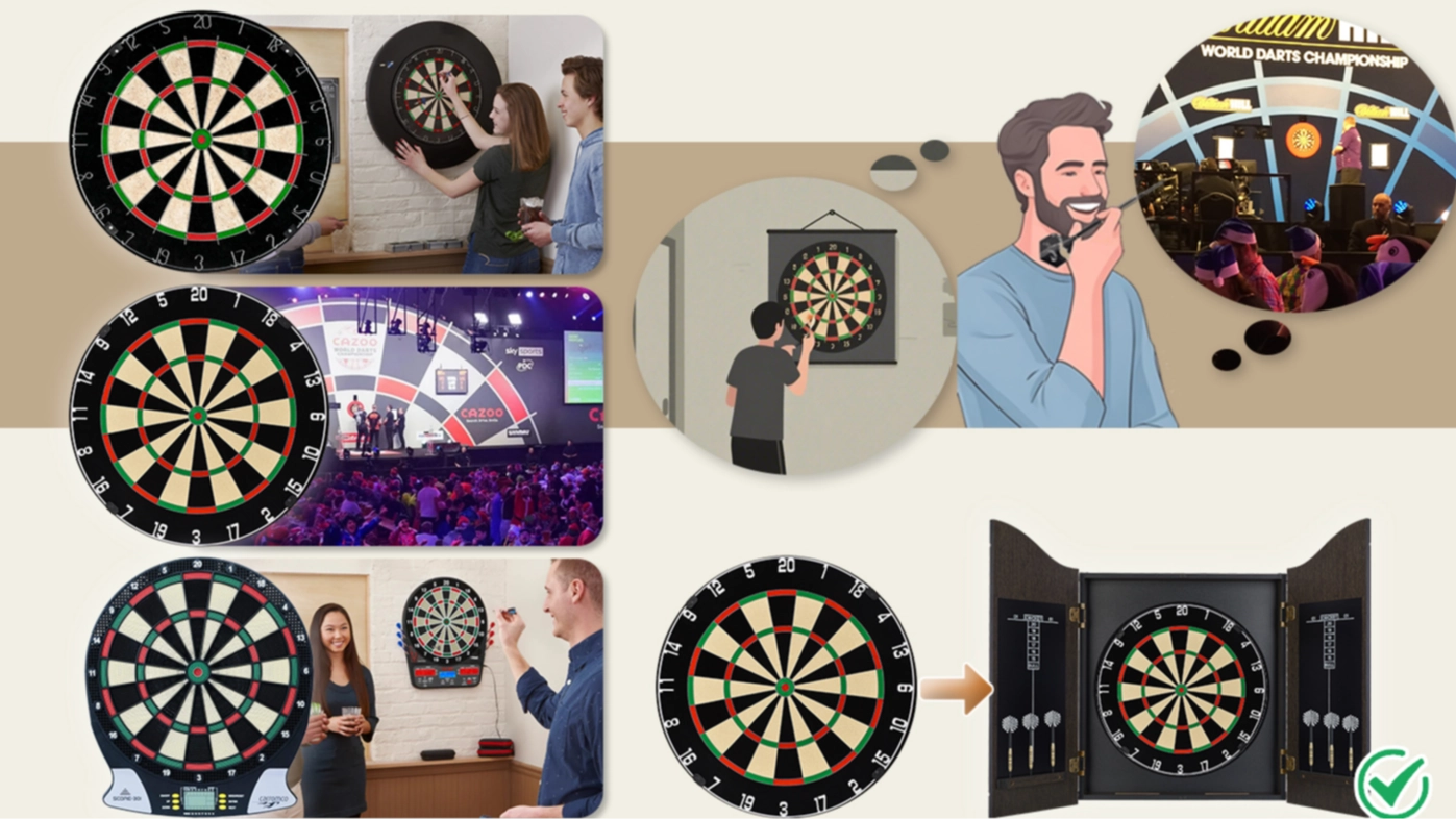 Electronic Sisal Dartboards