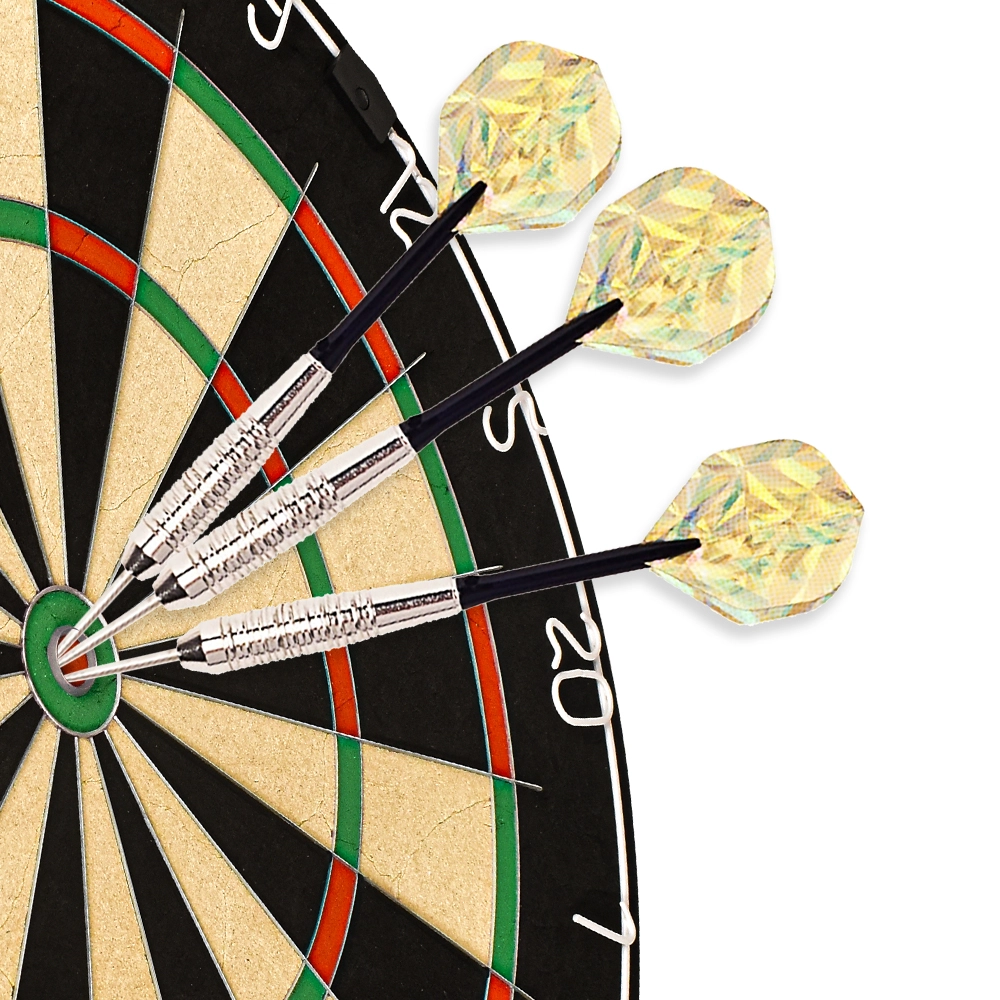Ergonomically designed steel tip darts