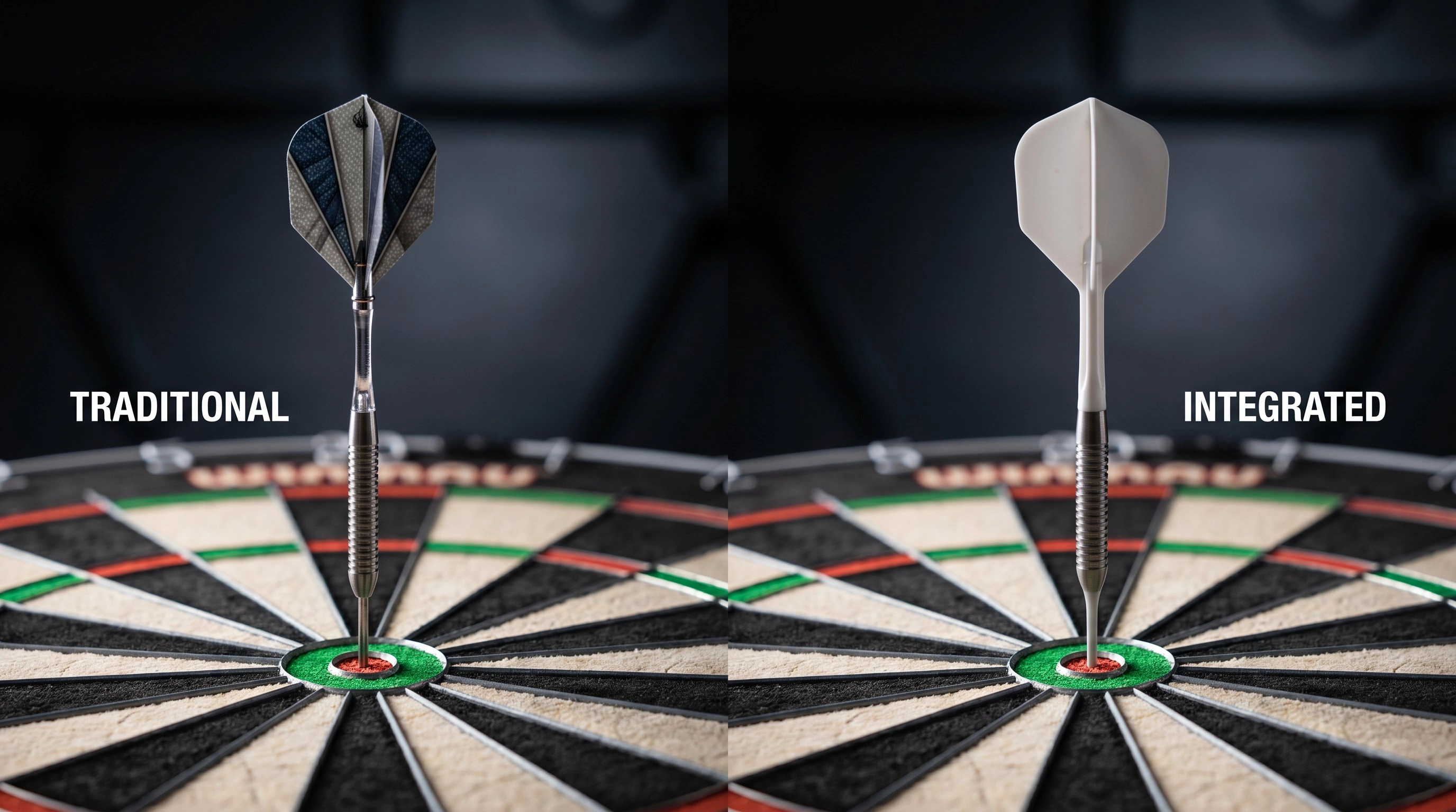 Integrated darts Flights