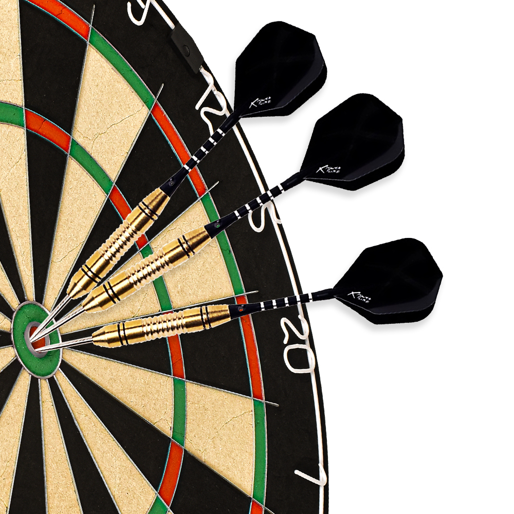 Knurled grip steel tip darts