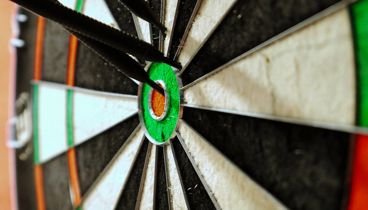 Sisal dartboard