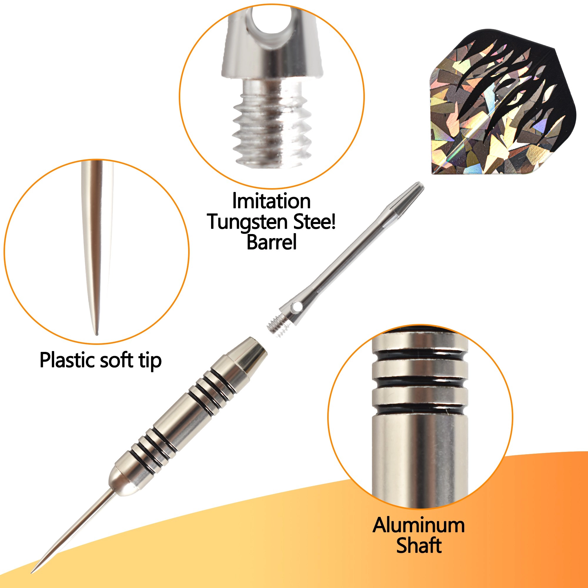 Steel Tip Darts Set