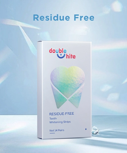 Double White Residue Free Teeth Whitening Strips - 14 Pairs