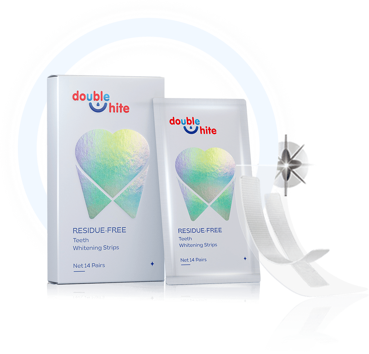 Double White Residue-Free Teeth Whitening Strips are an easy and convenient way to whiten your teeth. The strips are made with a unique formula that helps to remove stains and whiten teeth without causing any sensitivity.