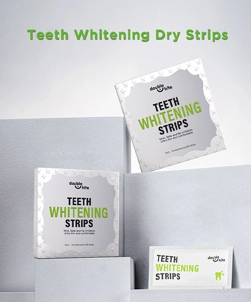 Double White Teeth Whitening Dry Strips are an easy and convenient way to whiten your teeth at home. The strips are made with a safe and effective formula that will remove stains and whiten your teeth in just 14 days.