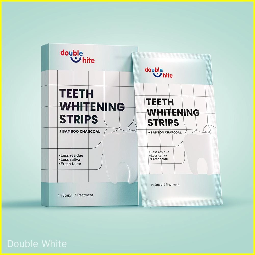 bandes de blanchiment des dents avant et après