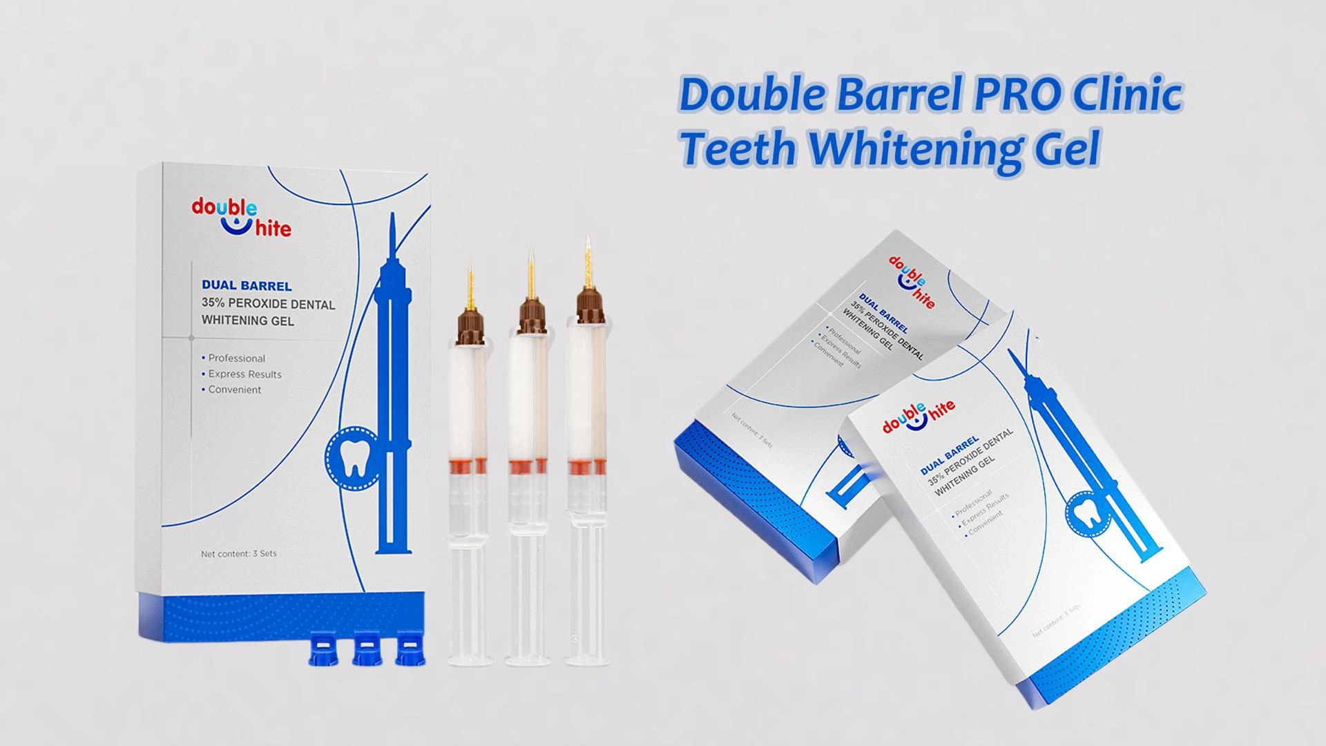 Gel blanqueador dental Double White Dual Barrel Pro Clinic