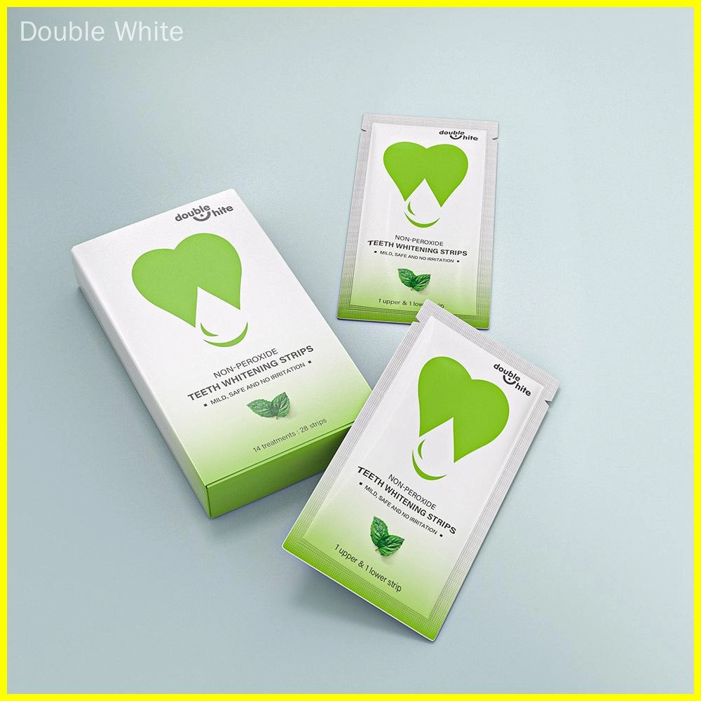Какие полоски для отбеливания зубов самые лучшие? Double White Упаковка полосок для отбеливания зубов Double White без перекиси. Упаковка содержит 14 полосок, каждая из которых включает одну полоску для верхней и одну для нижней зубов. Полоски изготовлены на основе мягкой, безопасной и не вызывающей раздражения формулы. - Double White