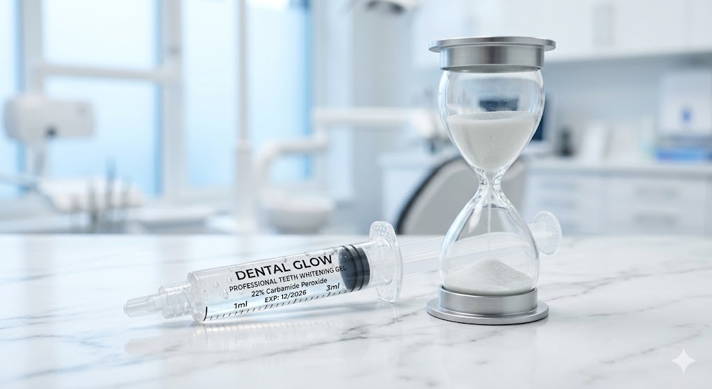 clear teeth whitening gel syringe