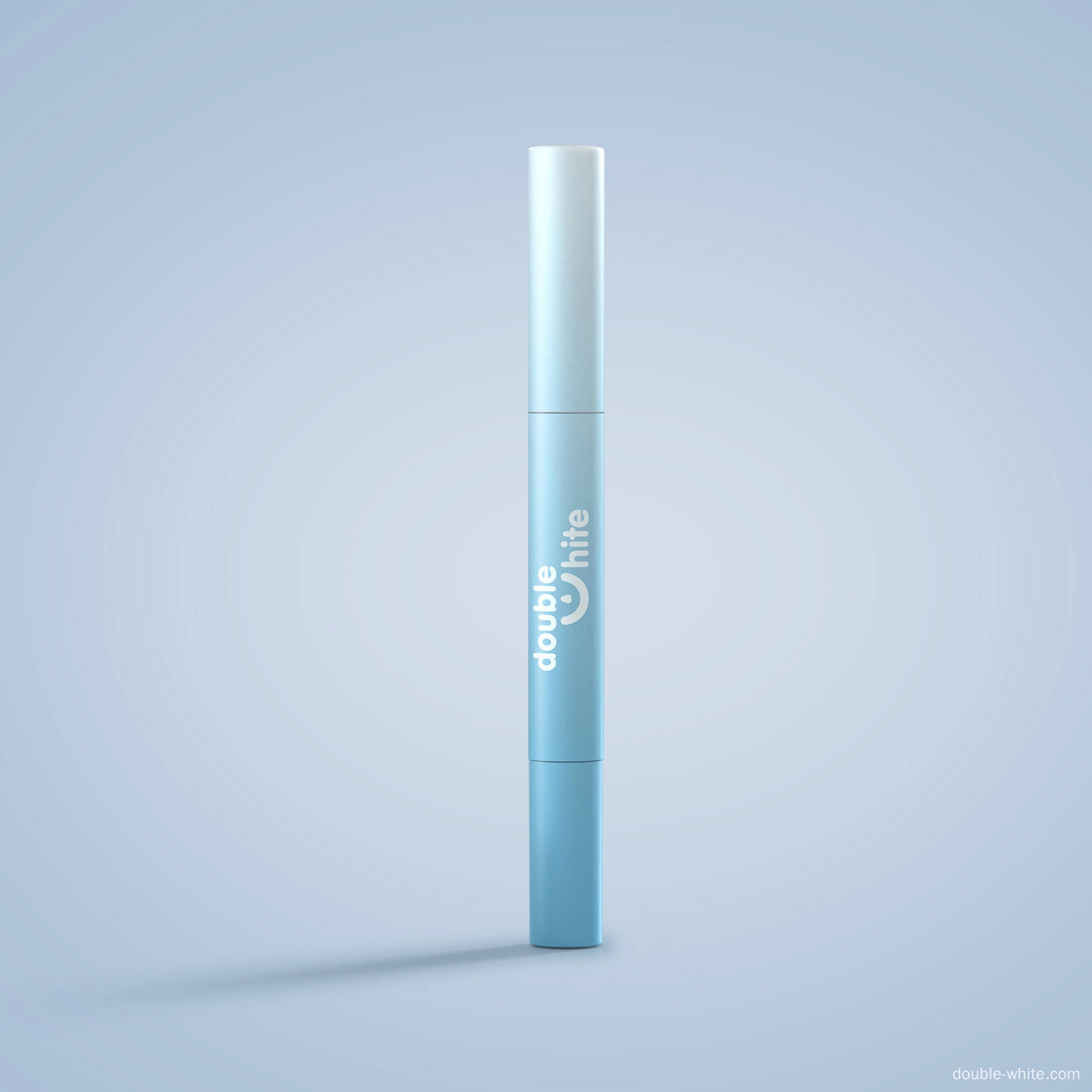 Stylos-gel-de-blanchiment-des-dents-HP-quatre Un tube bleu et blanc de gel blanchissant pour les dents Double White.