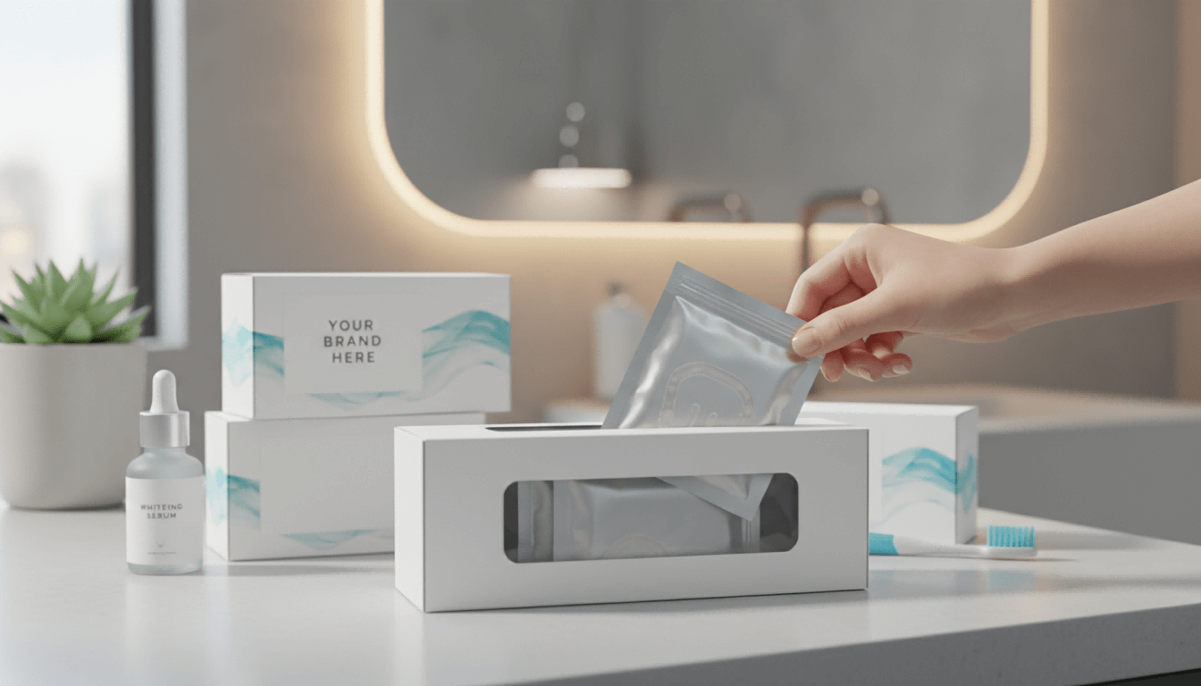 Отбеливающие полоски для зубов под собственной торговой маркой