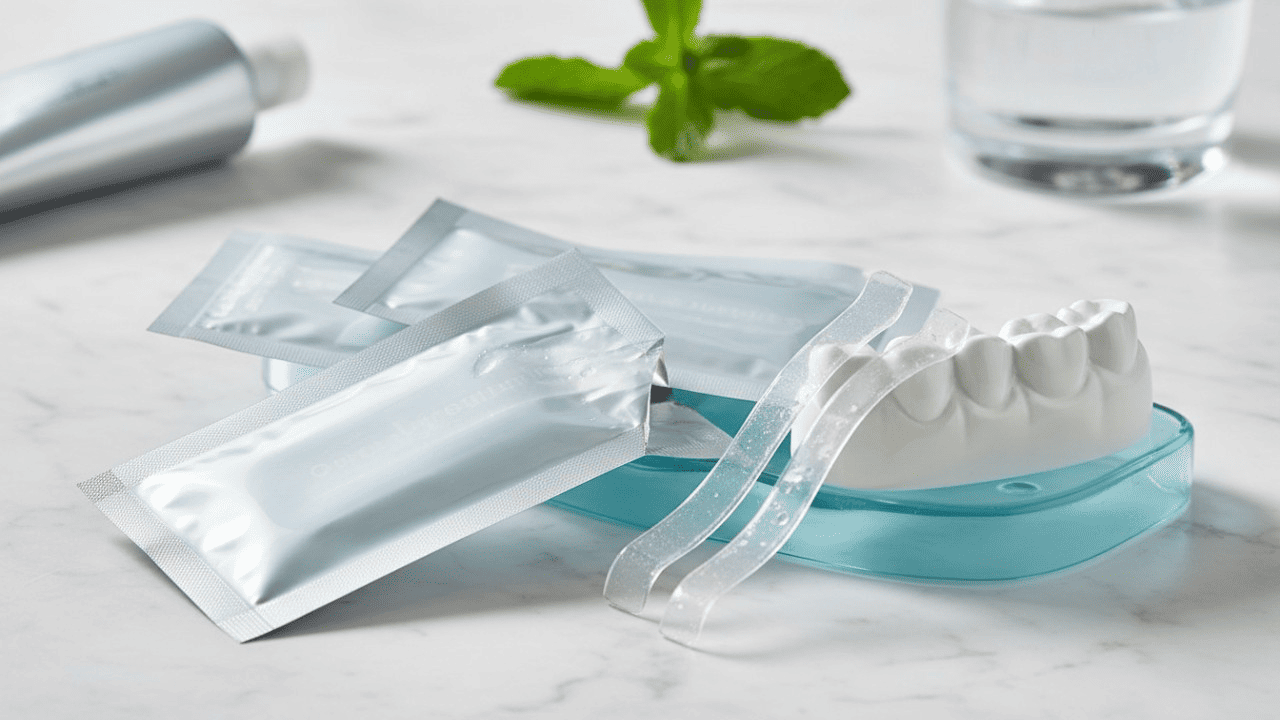 Fabricação de tiras clareadoras de dentes na China